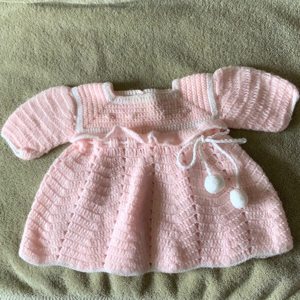 Vintage Knit Baby Dress